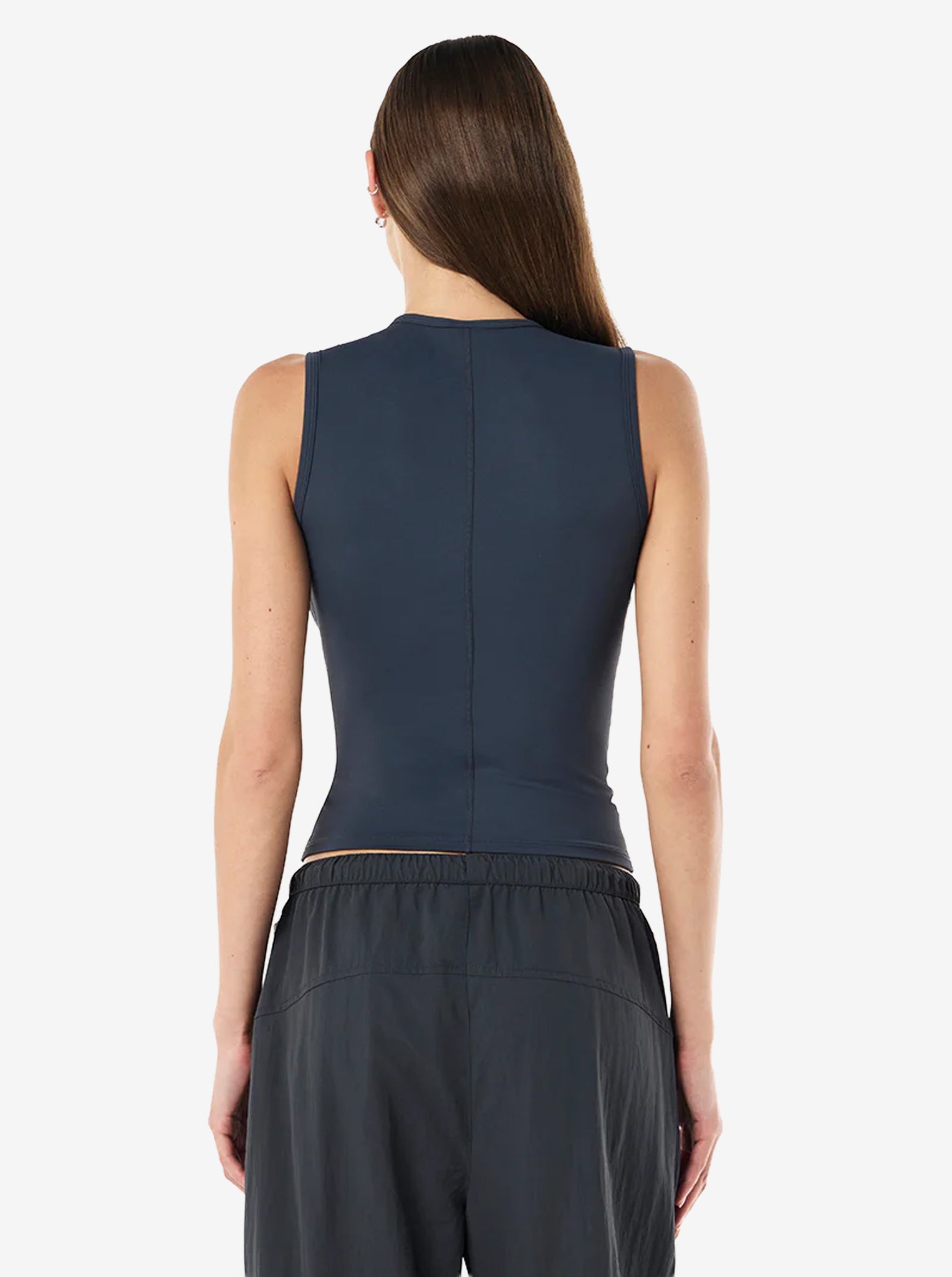 Foundation Muscle Tank in Marine Blue