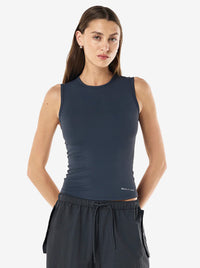 Foundation Muscle Tank in Marine Blue