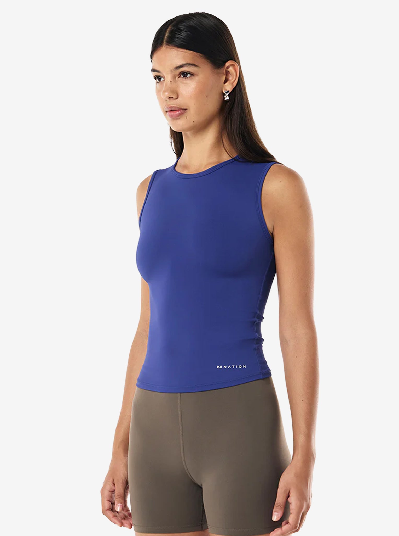 Foundation Muscle Tank in Bright Navy