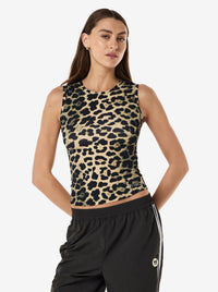 Foundation Muscle Tank in Leopard Print