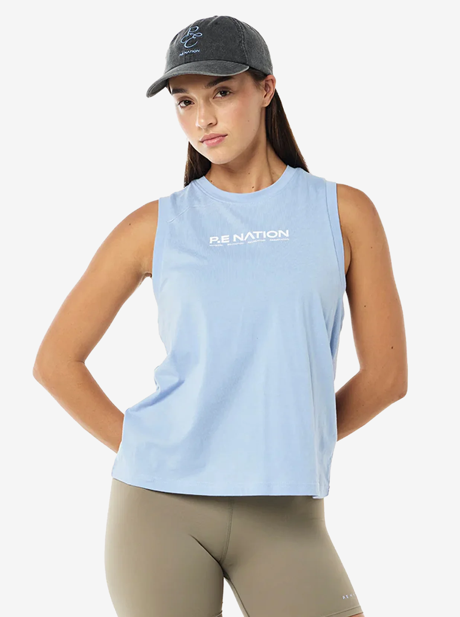 Shuffle Tank in Dusty Blue