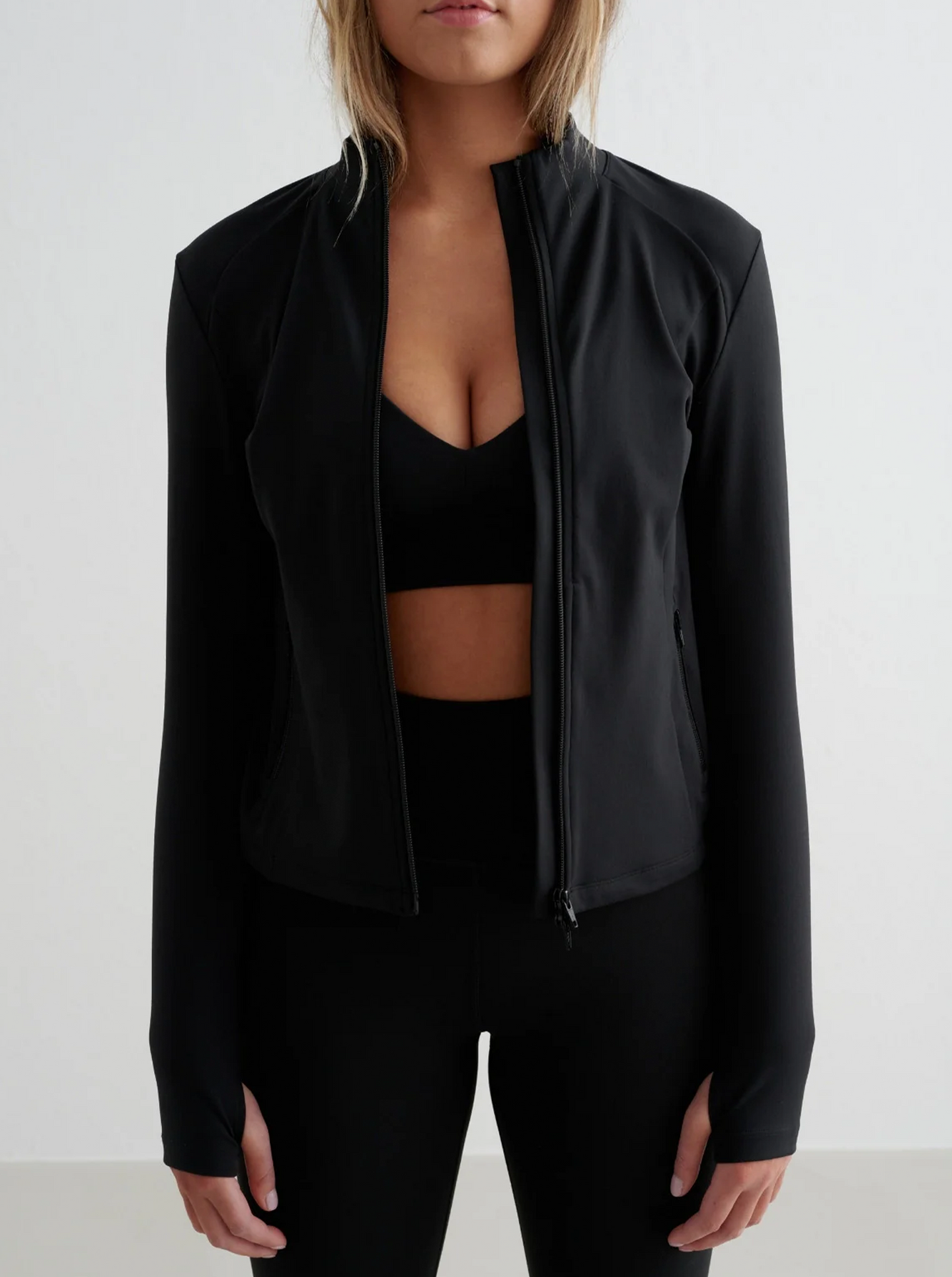Black Sense Zip Jacket