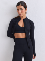 Sense Zip Jacket in Black