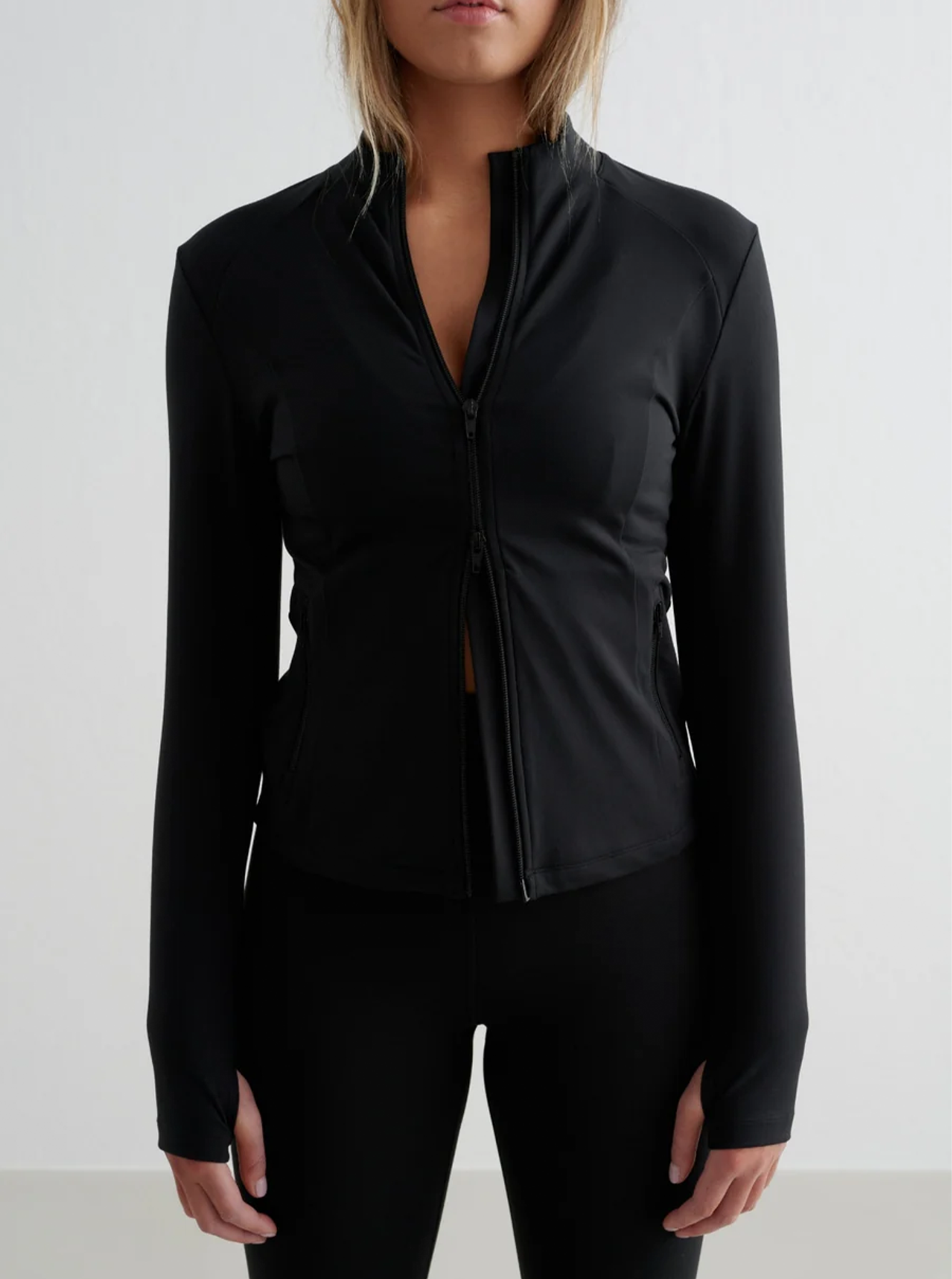Black Sense Zip Jacket