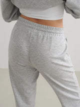 Light Grey Melange Comfy Modal Pants
