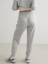 Light Grey Melange Comfy Modal Pants