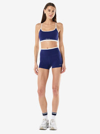 Fundamental Sports Bra in Bright Navy & Whisper White