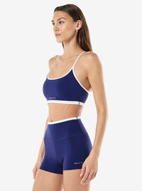 Fundamental Sports Bra in Bright Navy & Whisper White