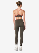 Fundamental Sports Bra in Tarmac & Brick Red