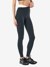 Wander Full Length Legging in Asphalt & Whisper White