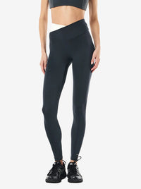 Wander Full Length Legging in Asphalt & Whisper White