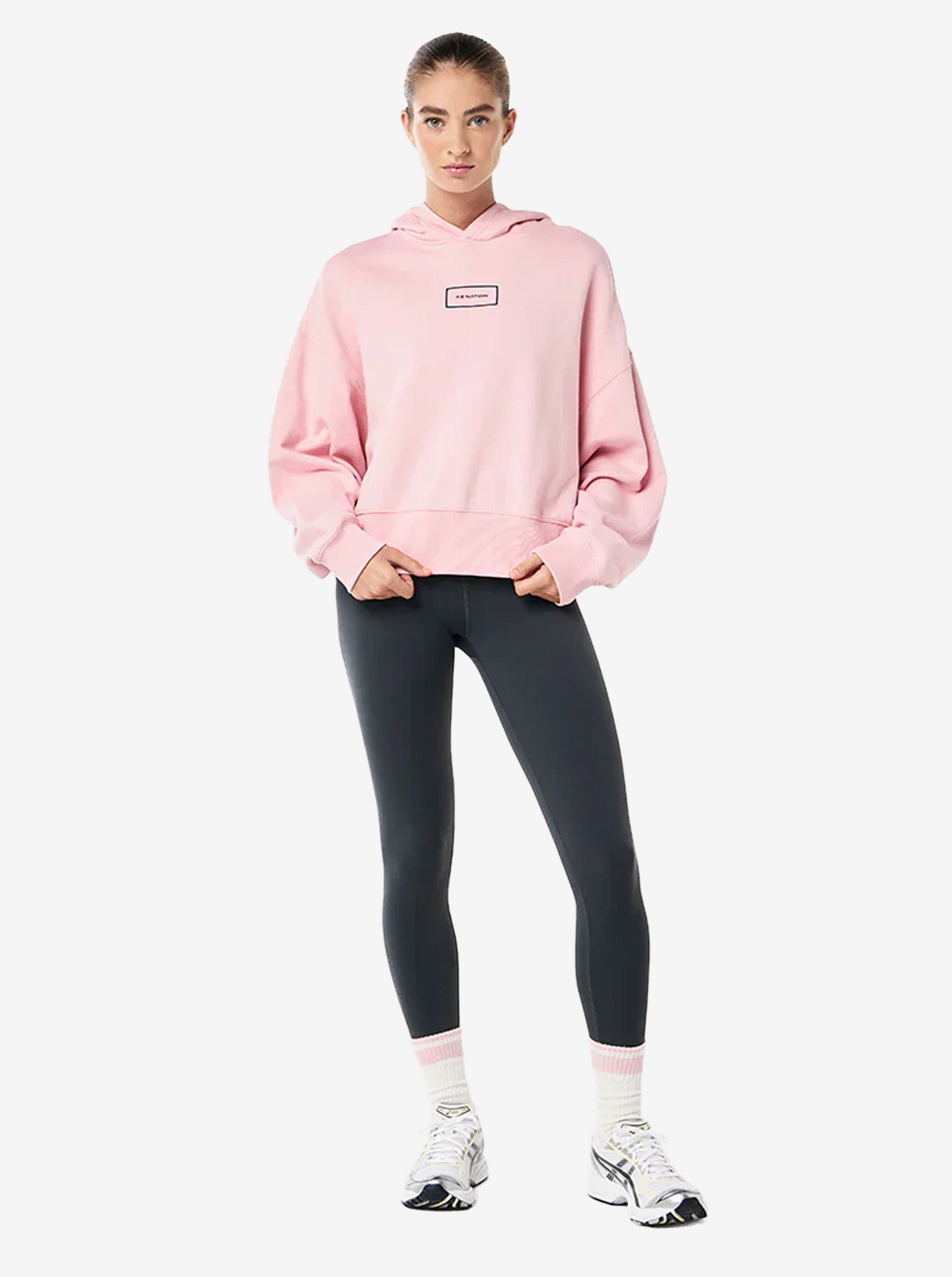Global Hoodie in Chalk Pink