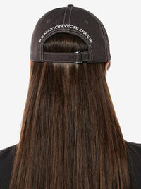 Monogram Cap in Washed Liquorice