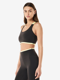 Highgate Sports Bra in Smokestone & Lemonade