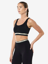 Avant Sports Bra in Black & Biscuit