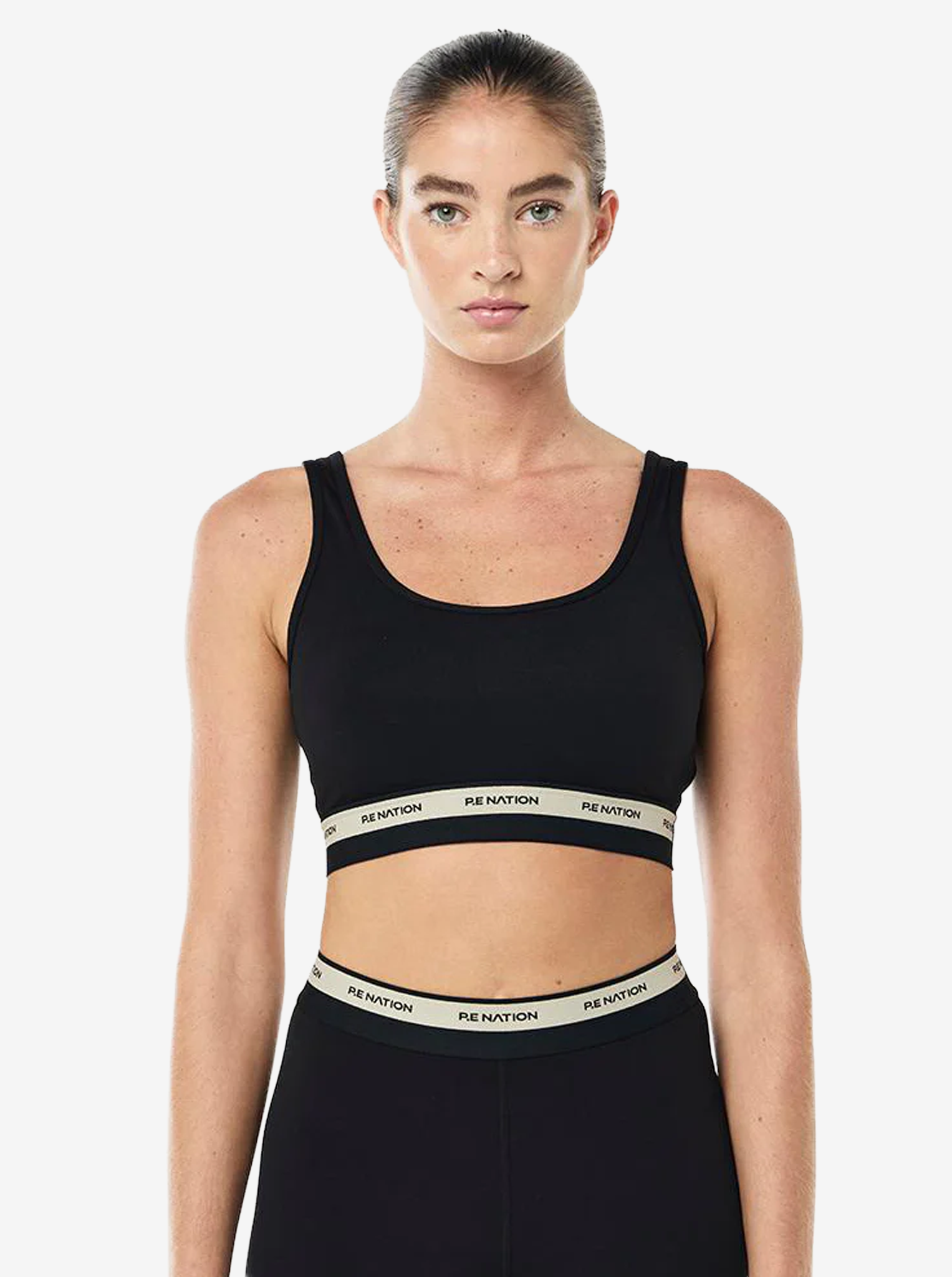Avant Sports Bra in Black & Biscuit