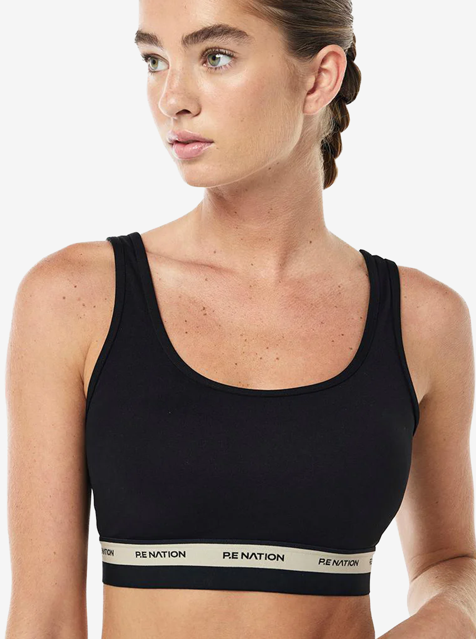 Avant Sports Bra in Black & Biscuit