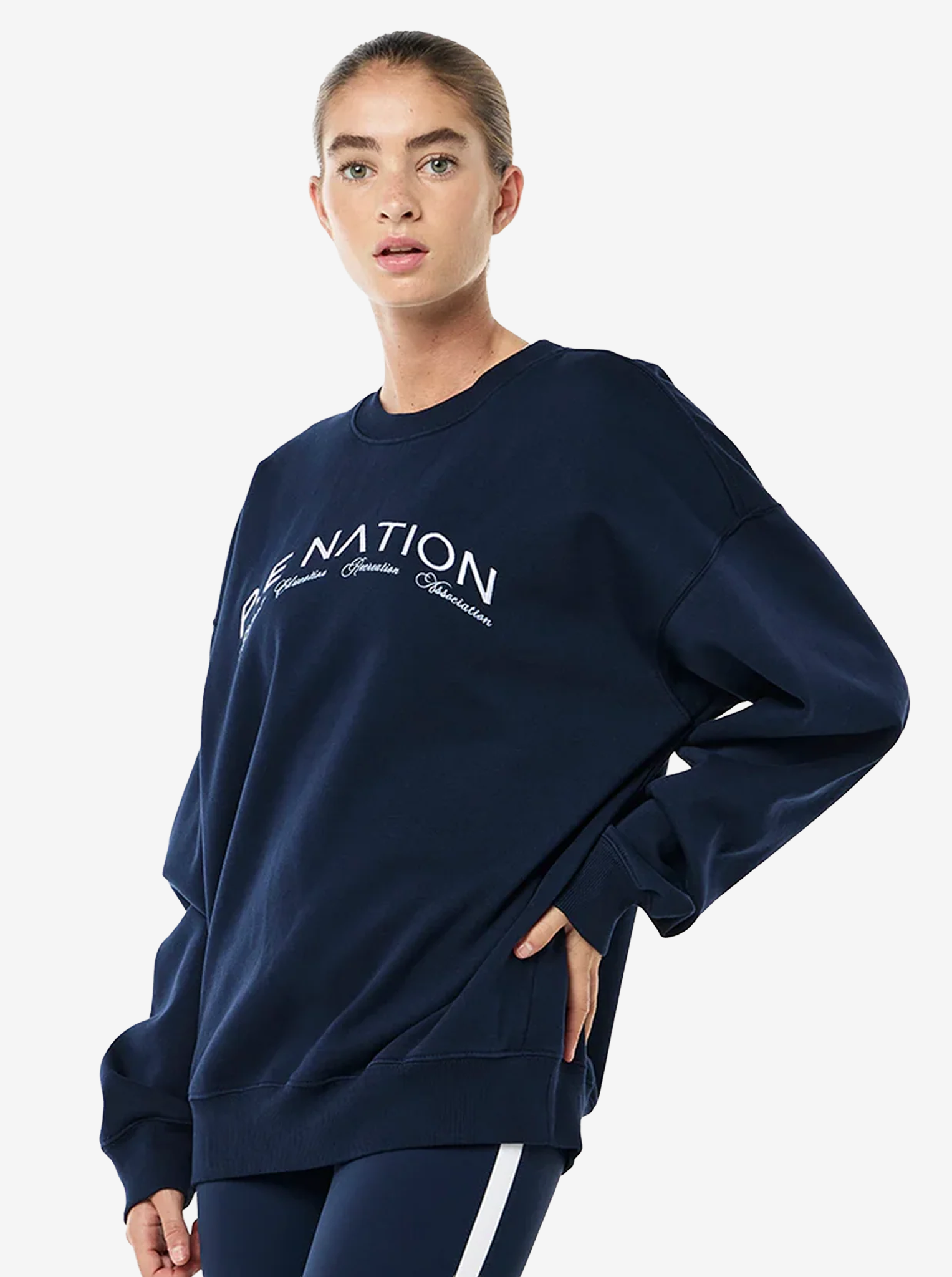 Volume Sweat in Washed Dark Navy