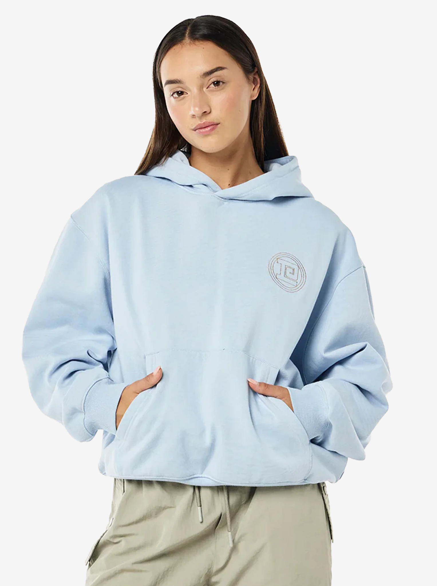 Output Hoodie in Dusty Blue