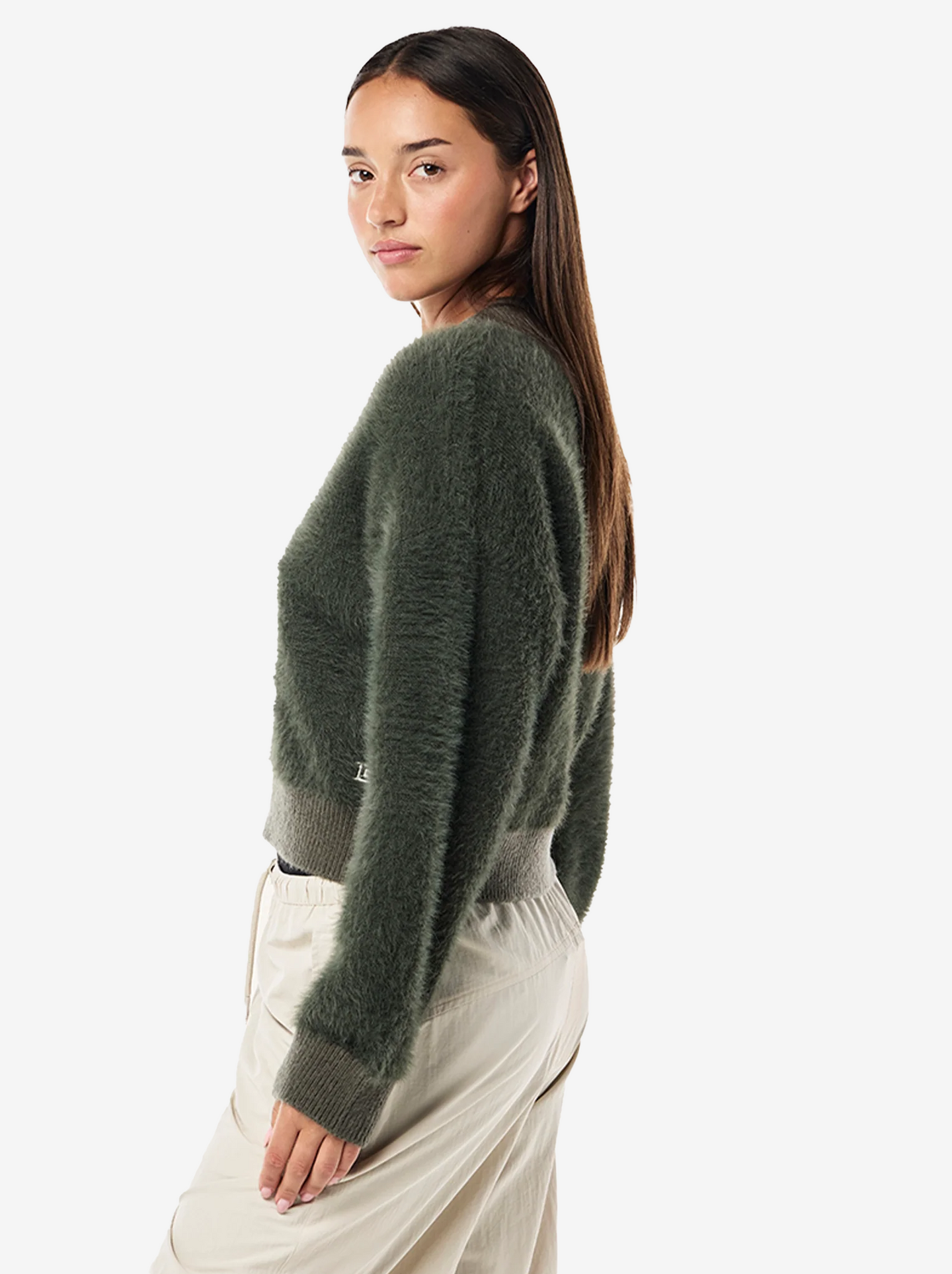 Greenpoint V Neck Knit in Caviar