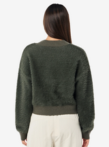 Greenpoint V Neck Knit in Caviar