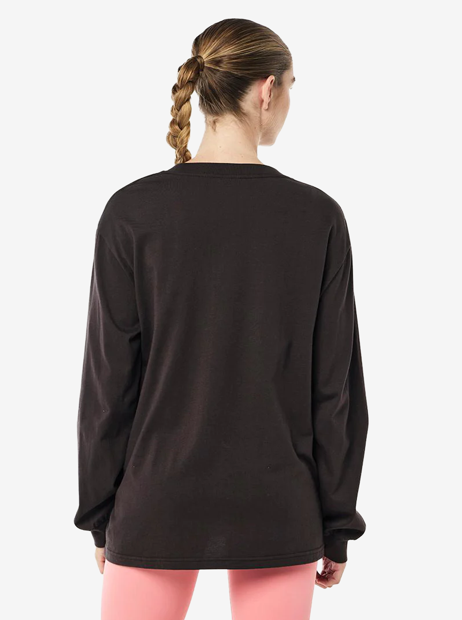 Volume Long Sleeve Tee in Washed Liquorice