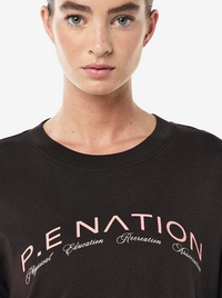 Volume Long Sleeve Tee in Washed Liquorice