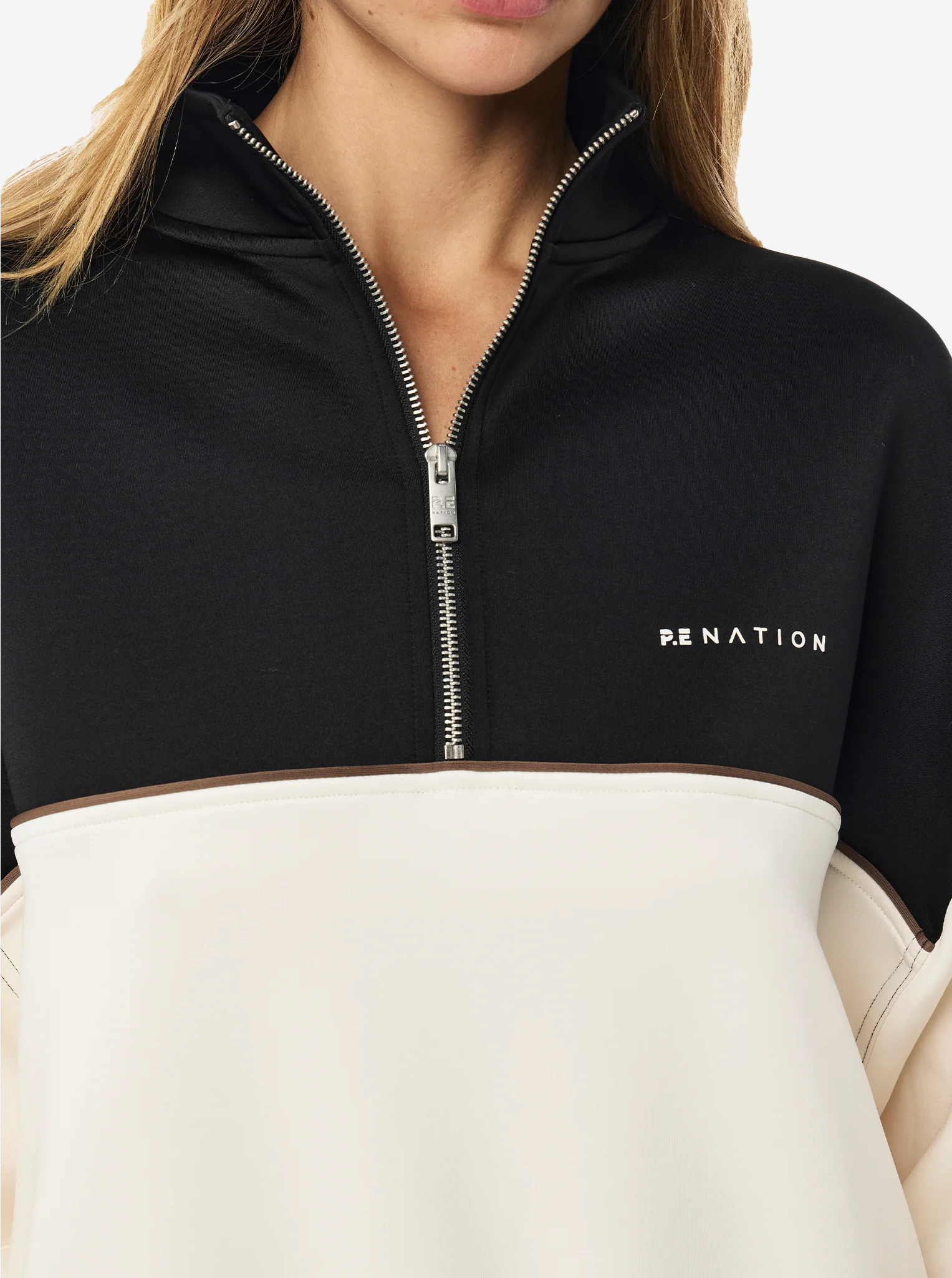 Boundless Zip Neck in Whisper White