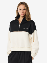 Boundless Zip Neck in Whisper White