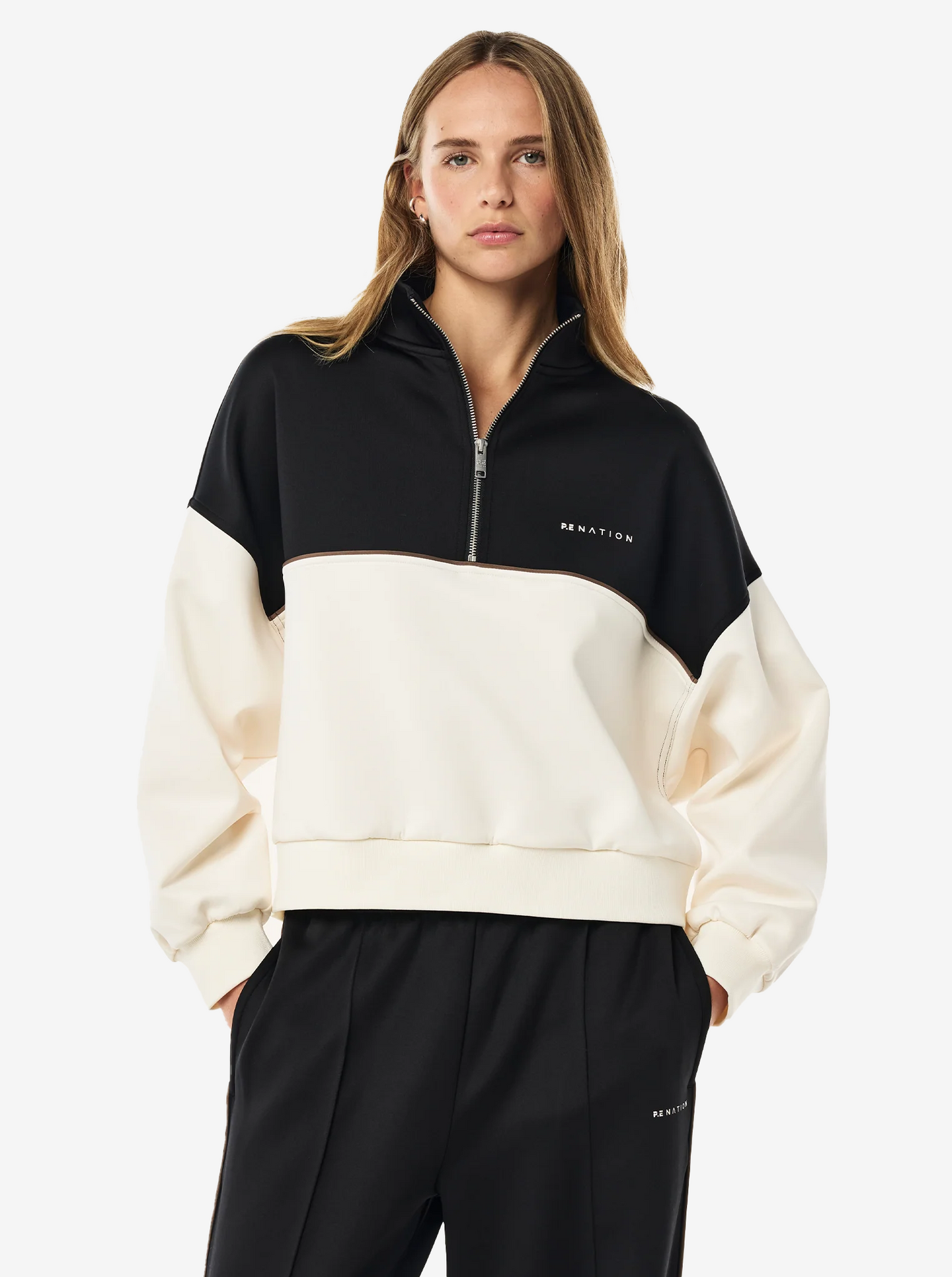 Boundless Zip Neck in Whisper White