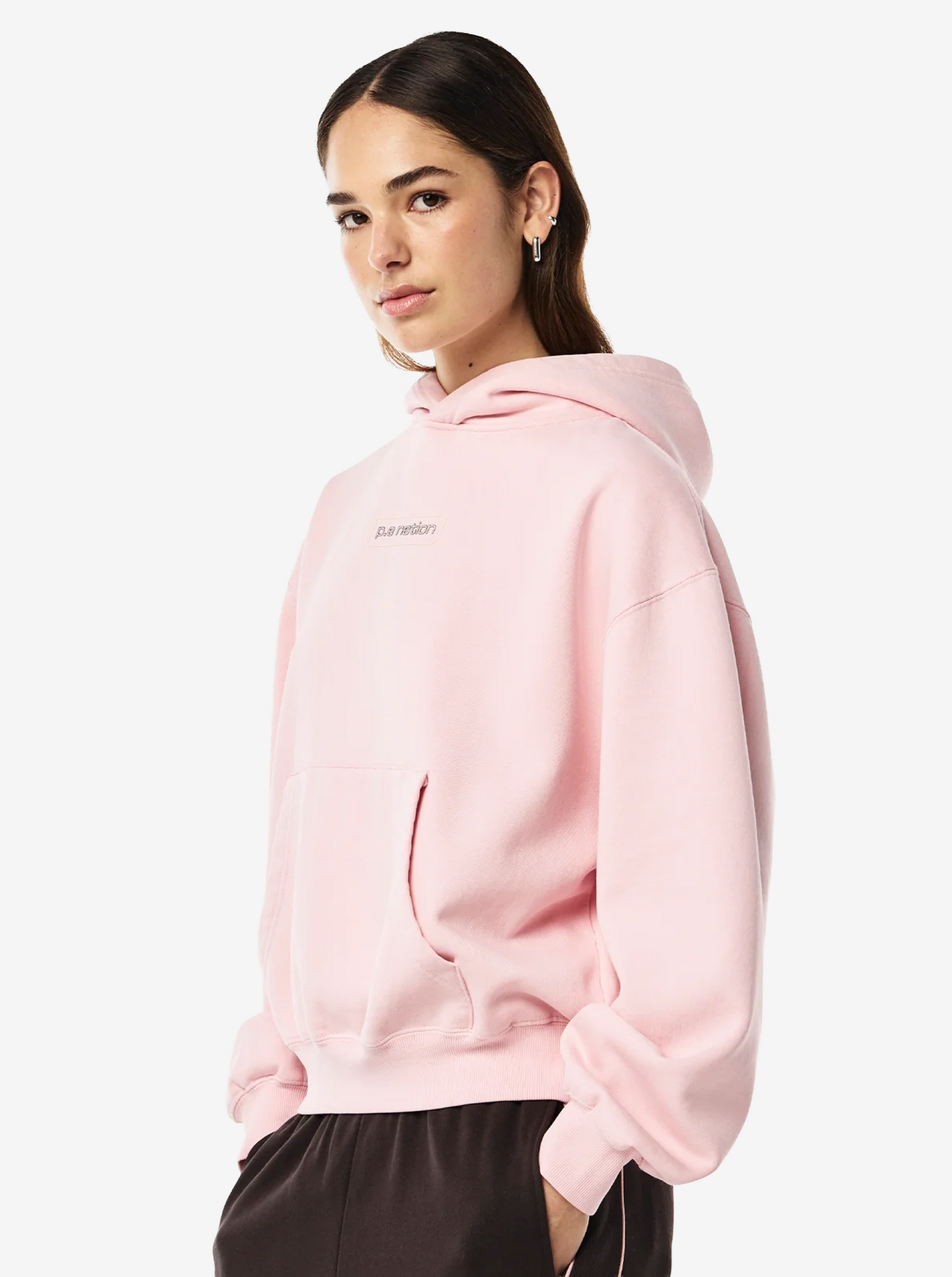 Peak Hoodie in Washed Chalk Pink