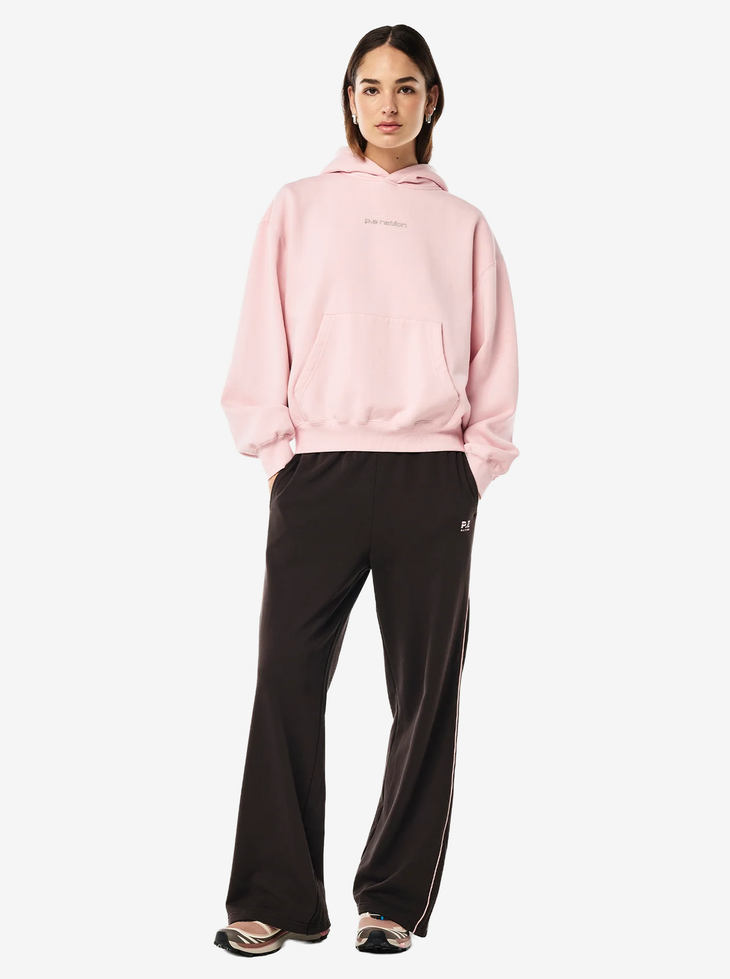 Peak Hoodie in Washed Chalk Pink