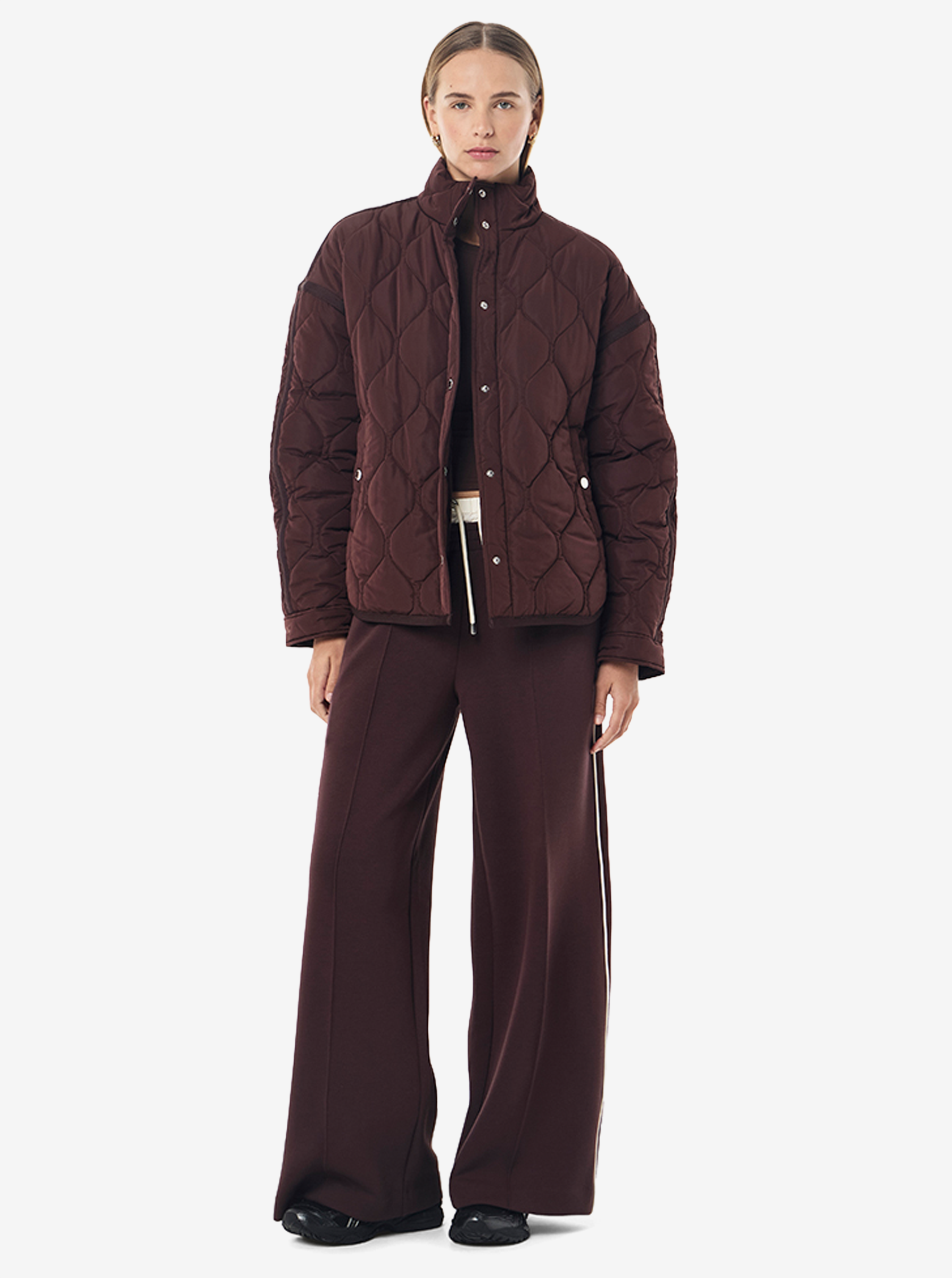 Surge Quilt Jacket in Mahogany