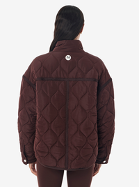 Surge Quilt Jacket in Mahogany