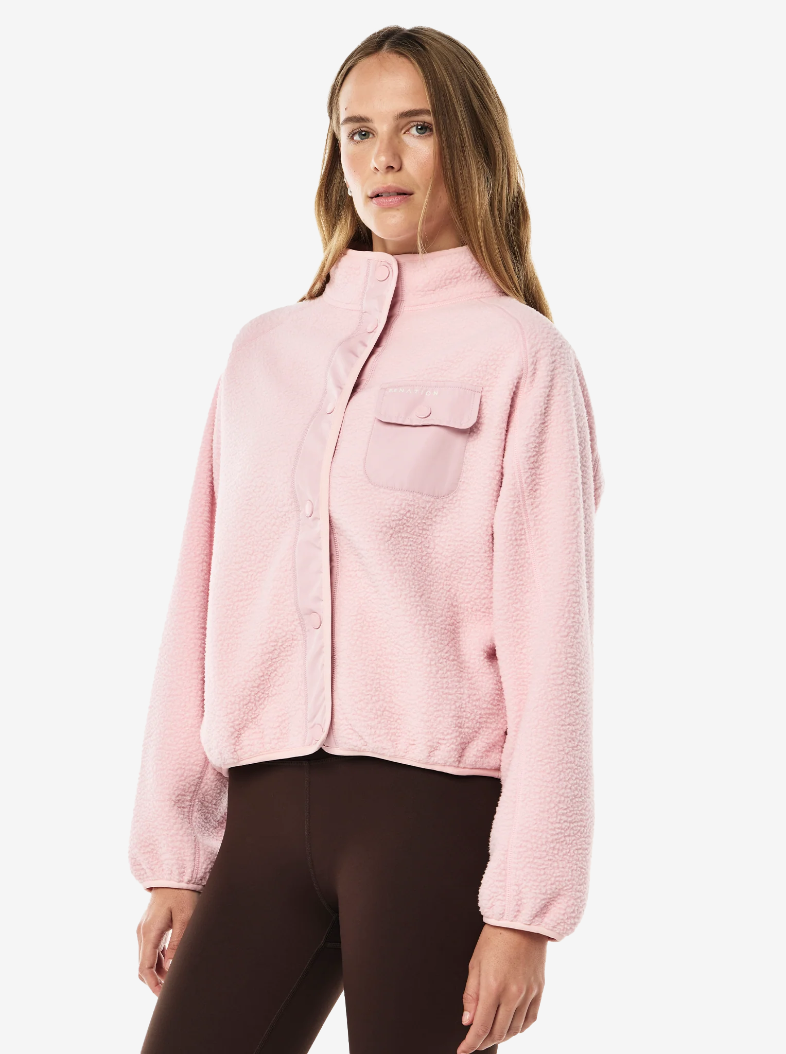 Takeover Jacket in Chalk Pink