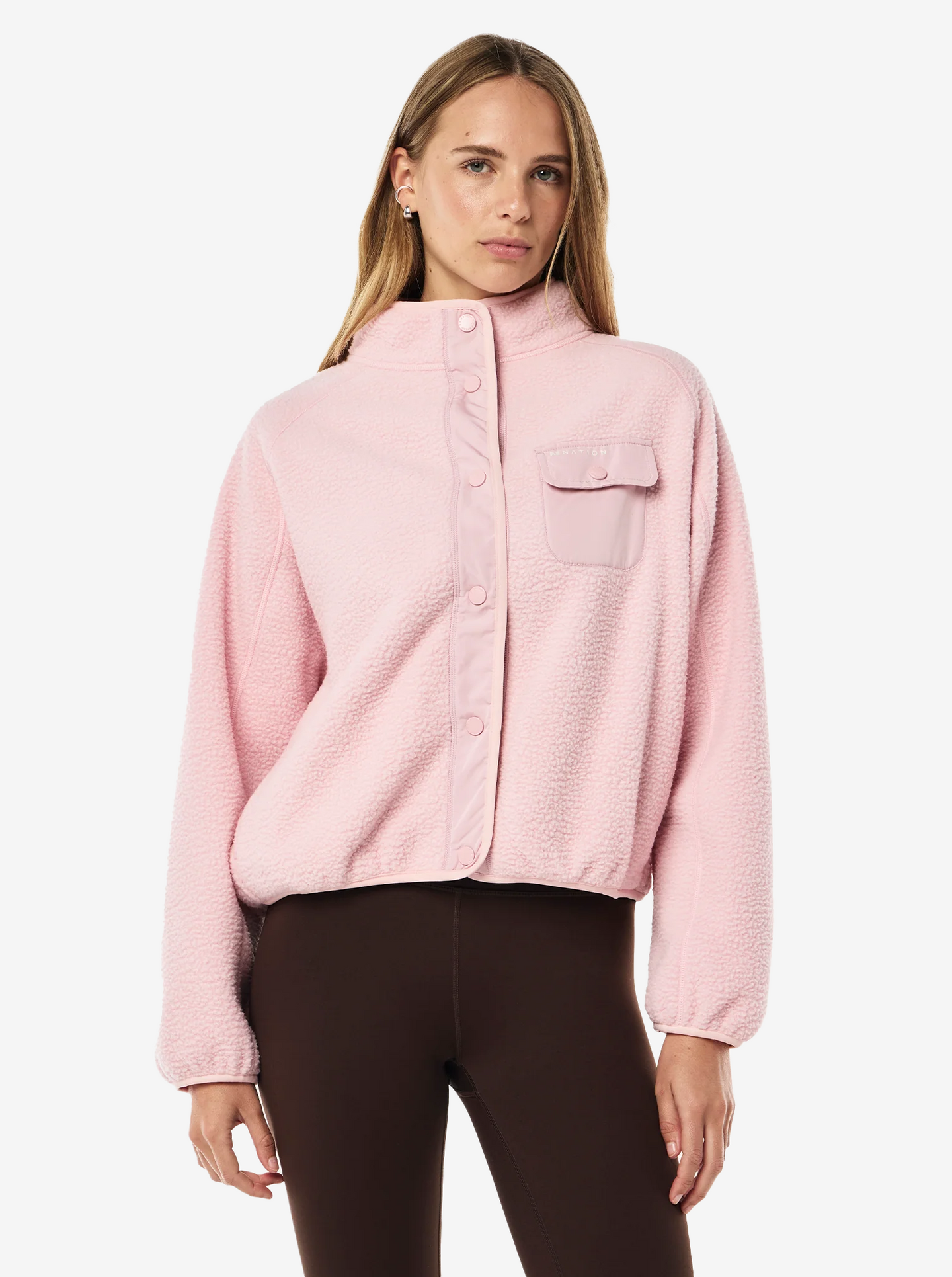 Takeover Jacket in Chalk Pink