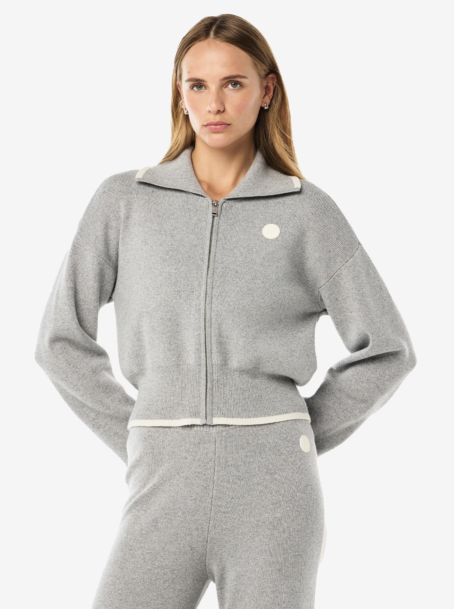 Verge Knit Jacket in Grey Marle