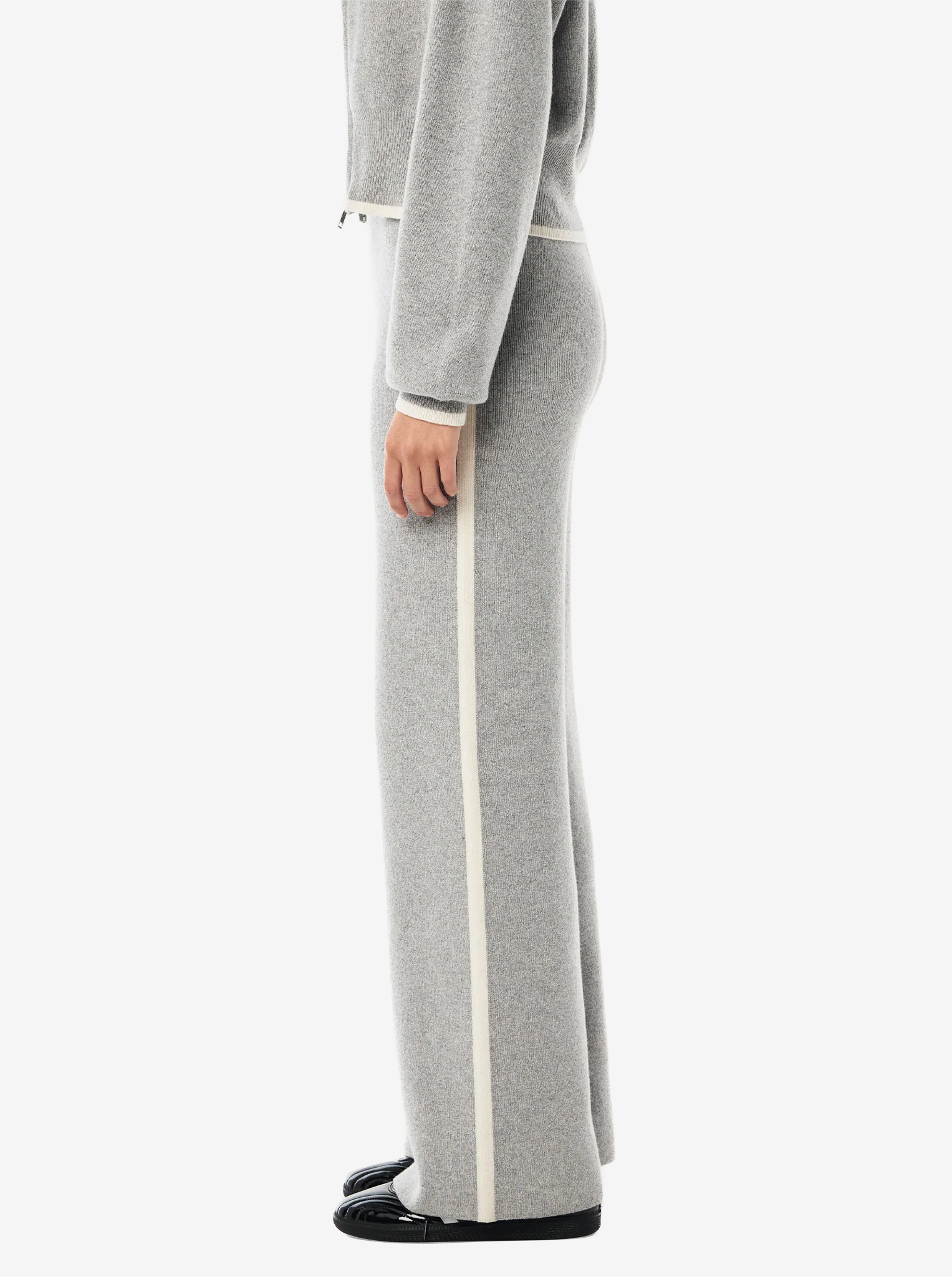 Verge Knit Pant in Grey Marle