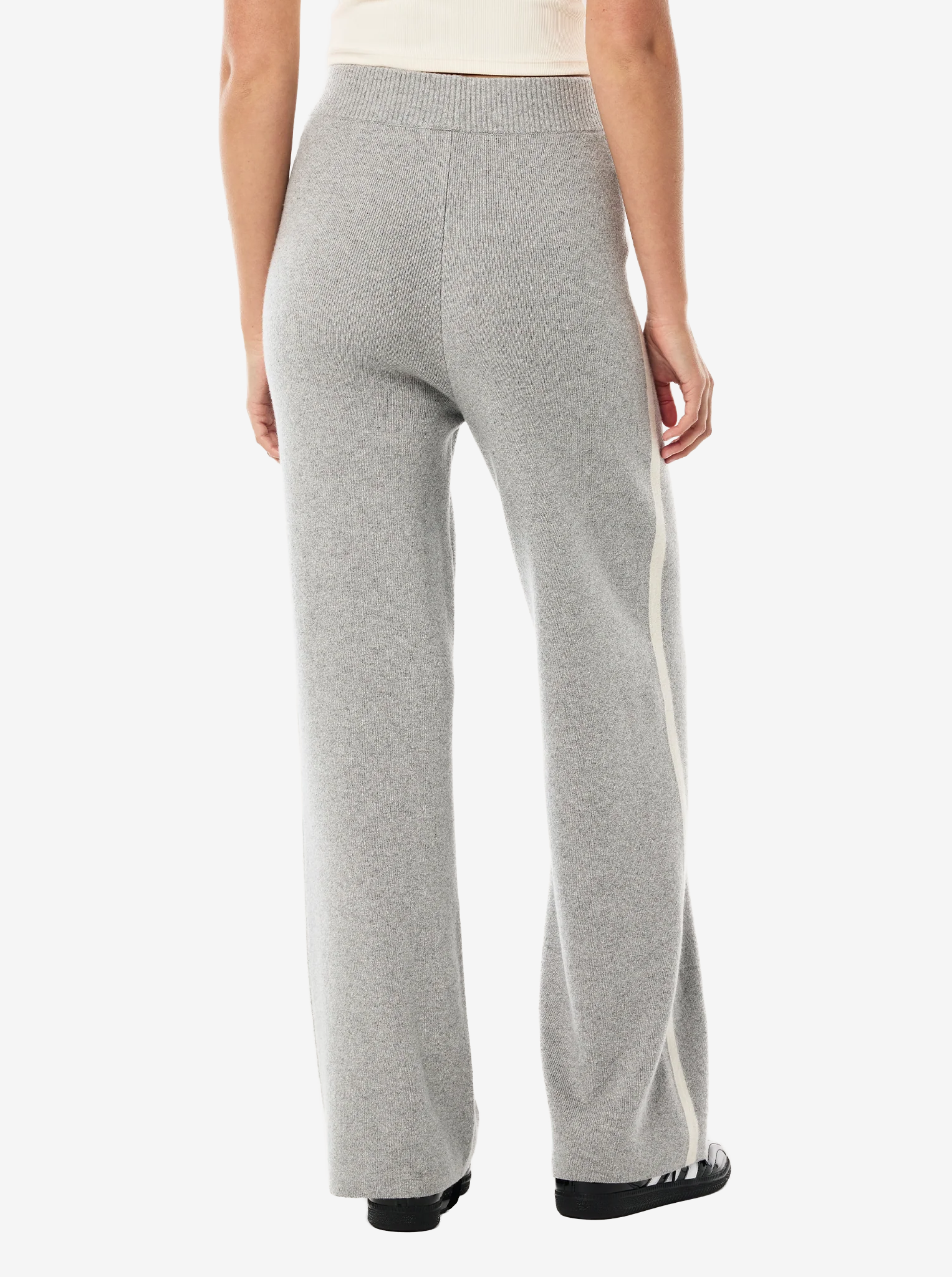 Verge Knit Pant in Grey Marle