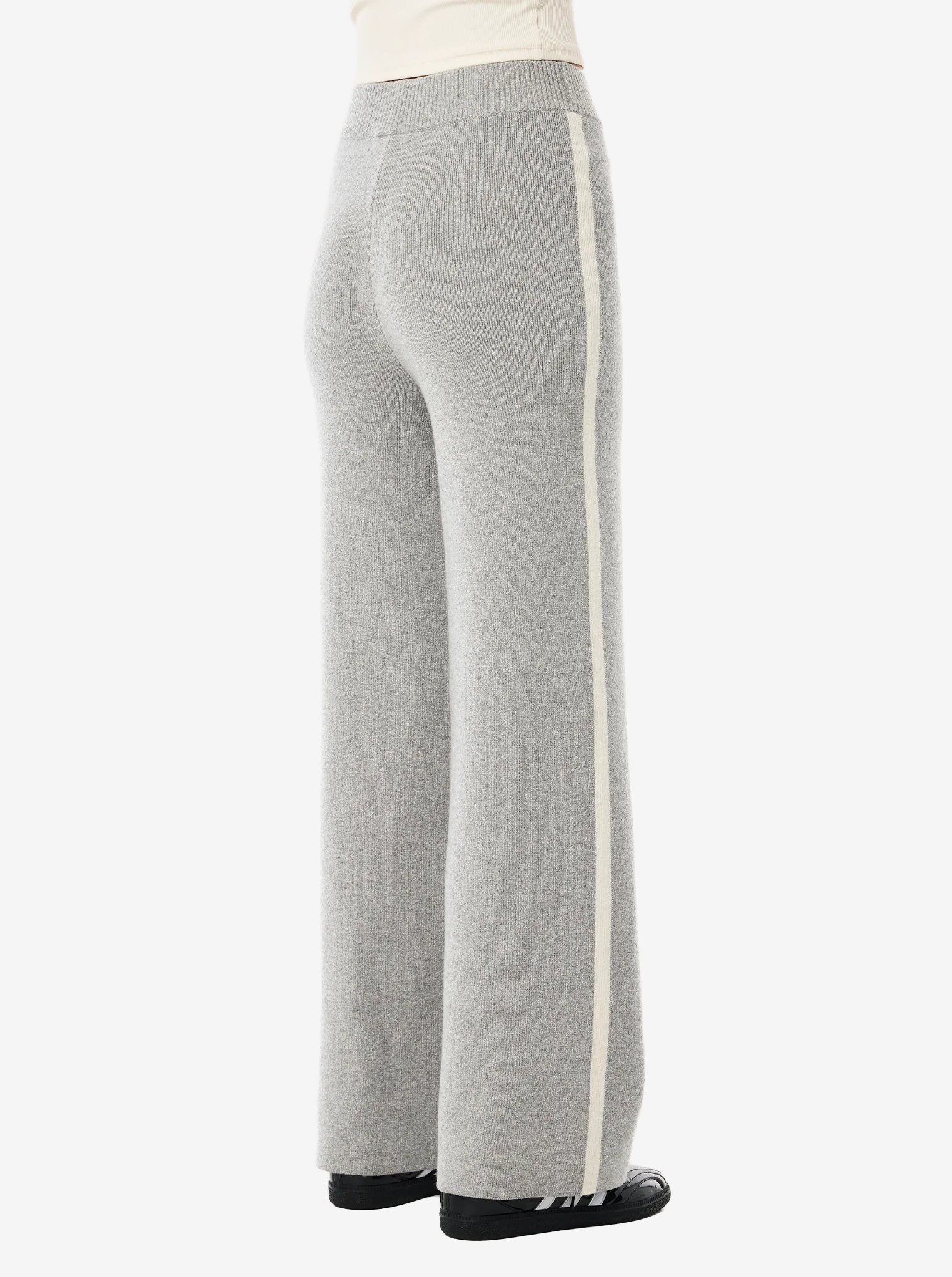 Verge Knit Pant in Grey Marle
