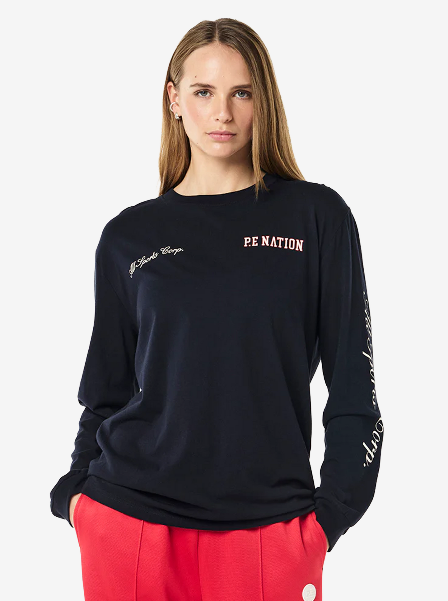 Surge Long Sleeve Tee in Dark Sapphire