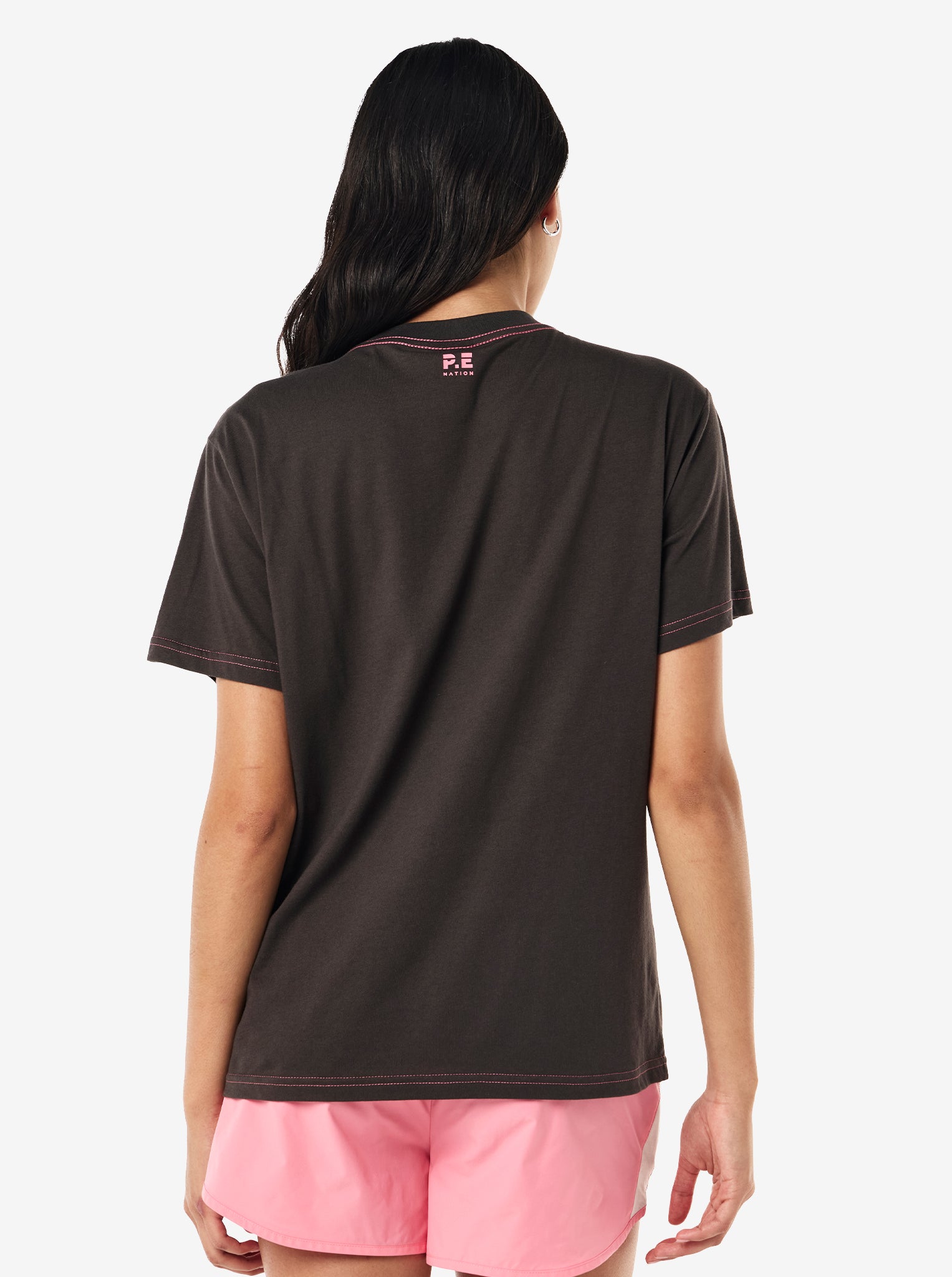 Shift Tee in Smokestone