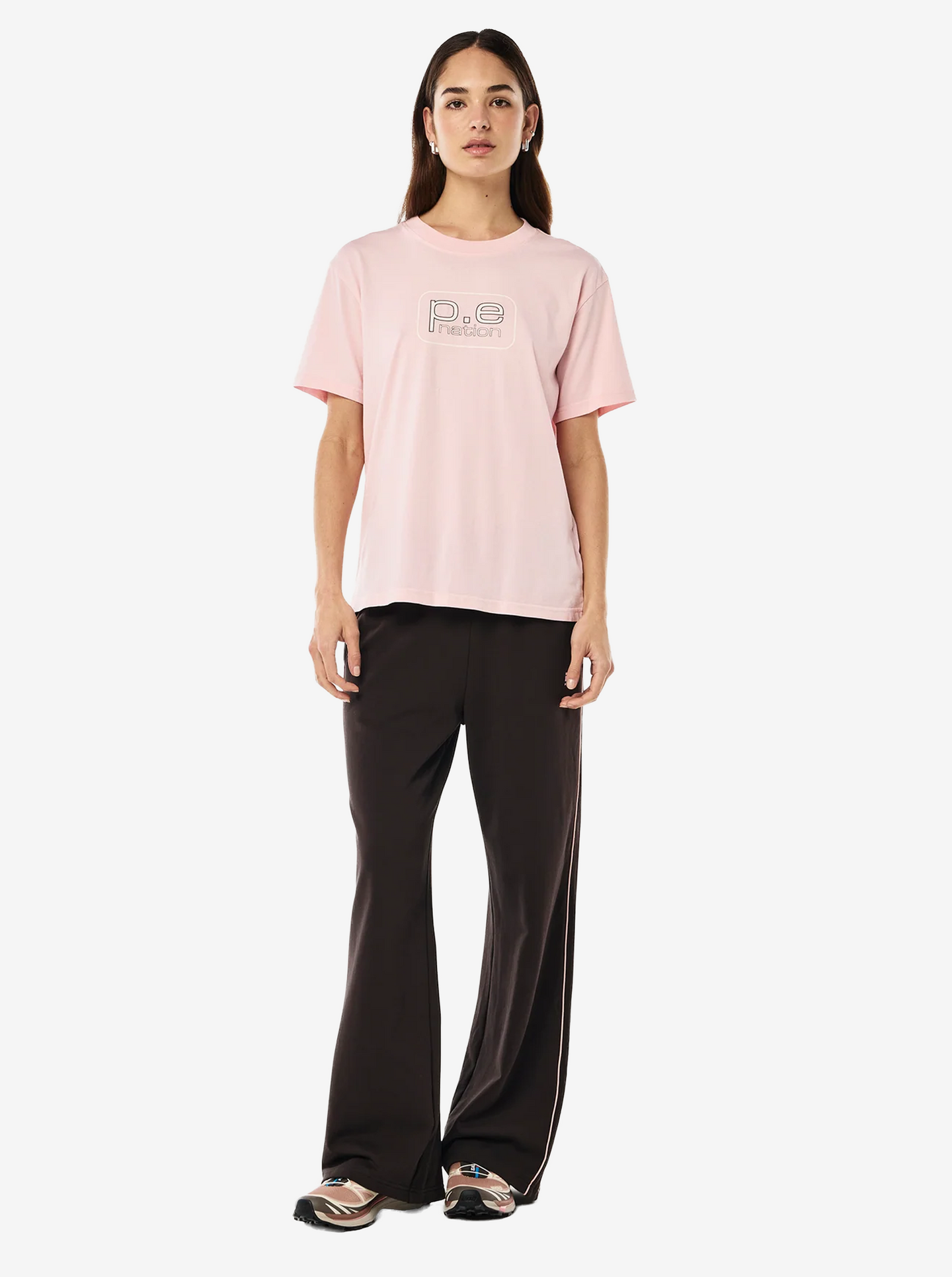 Flux Tee in Chalk Pink