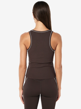 Nexus Rib Tank in Coffee