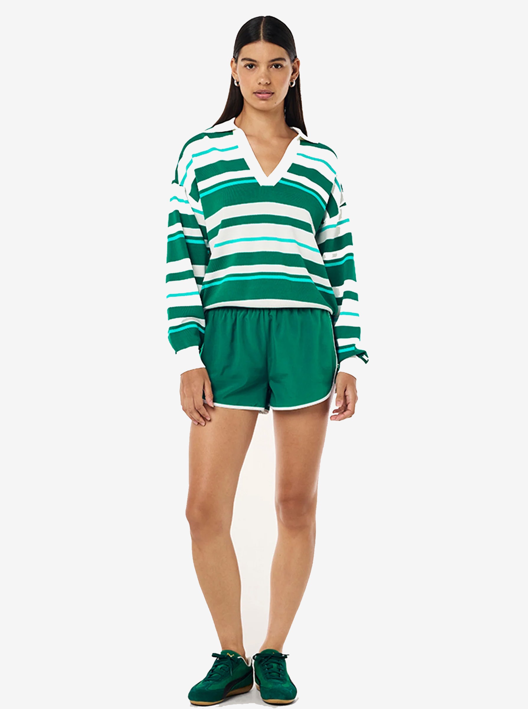 Retreat Stripe Collar Knit