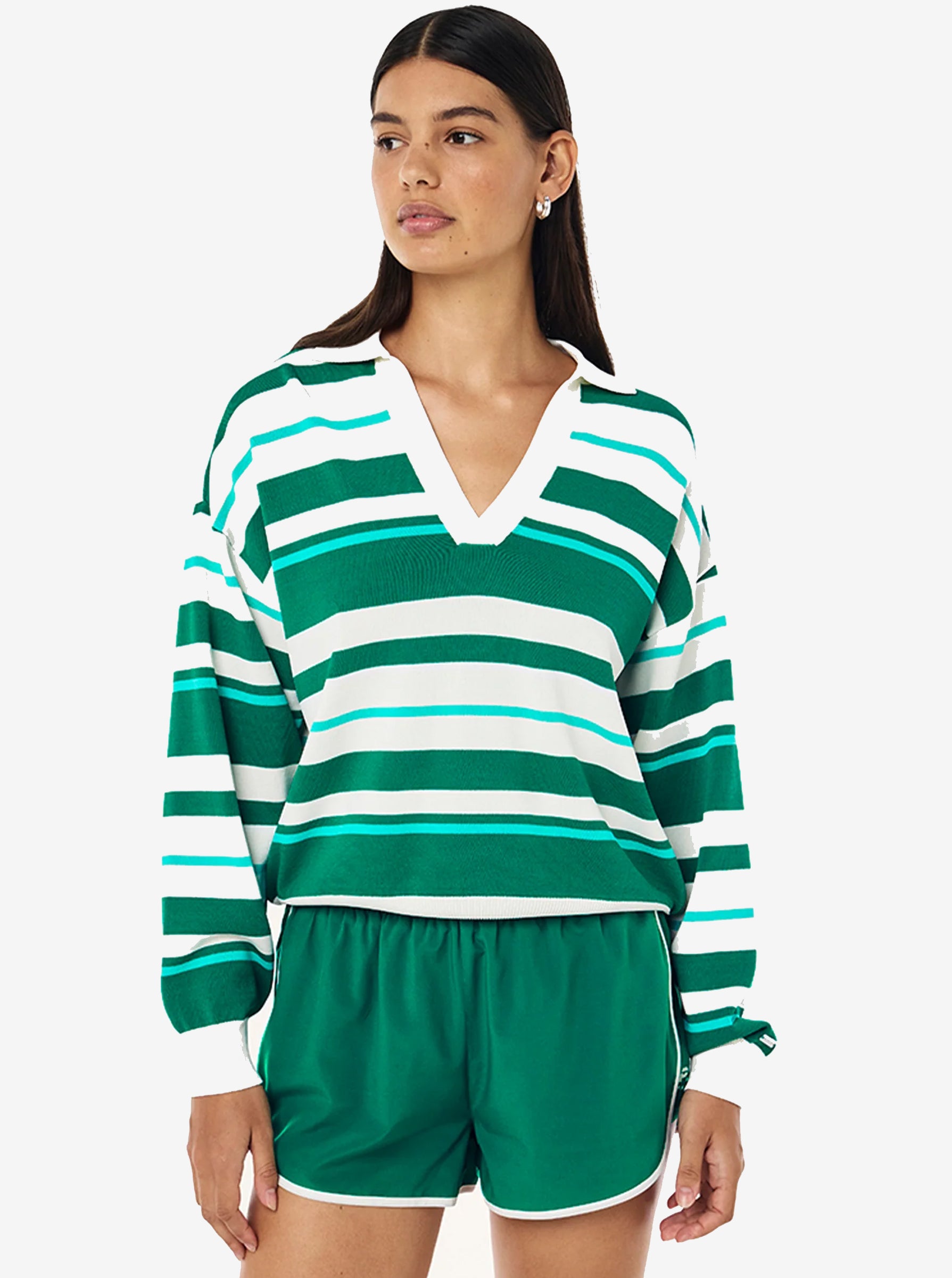 Retreat Stripe Collar Knit