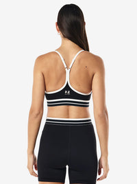 Advantage Sports Bra in Black & Whisper White