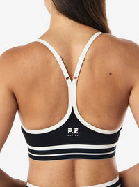 Advantage Sports Bra in Black & Whisper White
