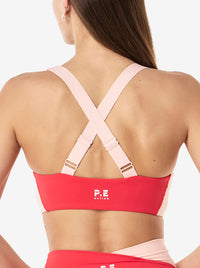 Zone Sports Bra in Strawberry