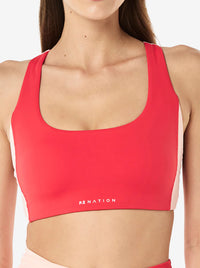 Zone Sports Bra in Strawberry